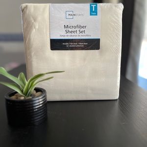 Mainstays microfiber twin sheet set